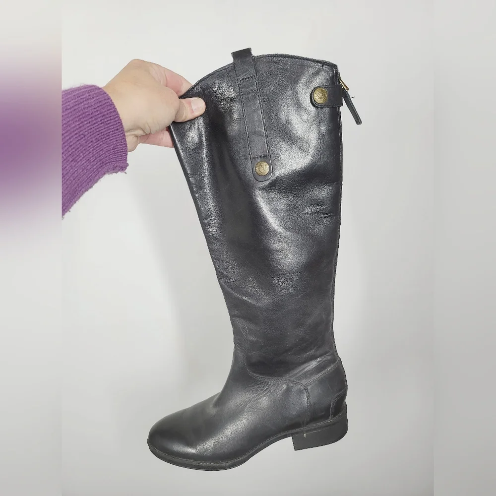 Sam Edelman Penny Leather Riding Boot, Size 7